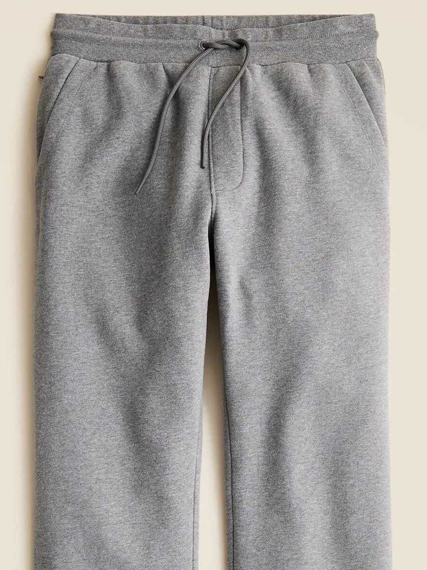 Gray Elastic Waist Men's Lounge Pants