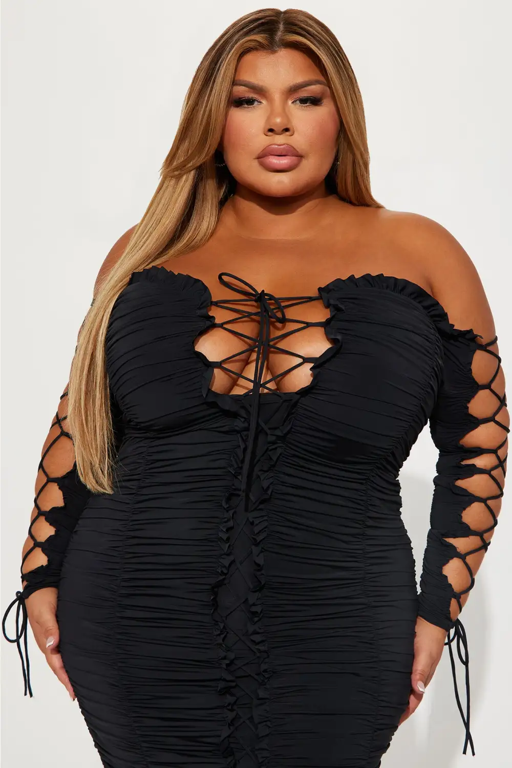 Time to Slay Midi Dress - Black