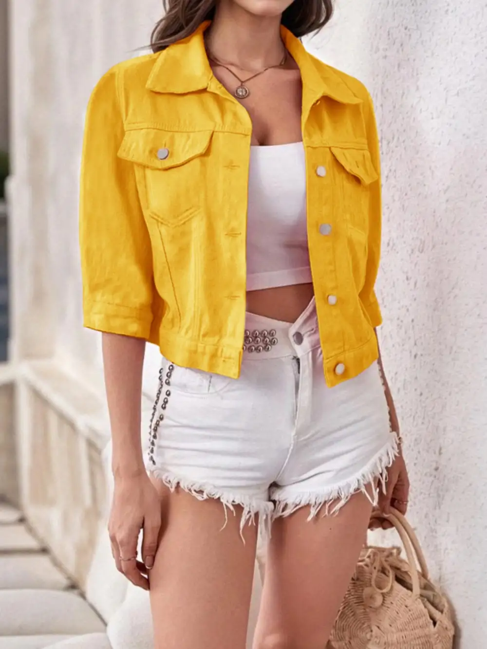 Cropped Denim Jacket