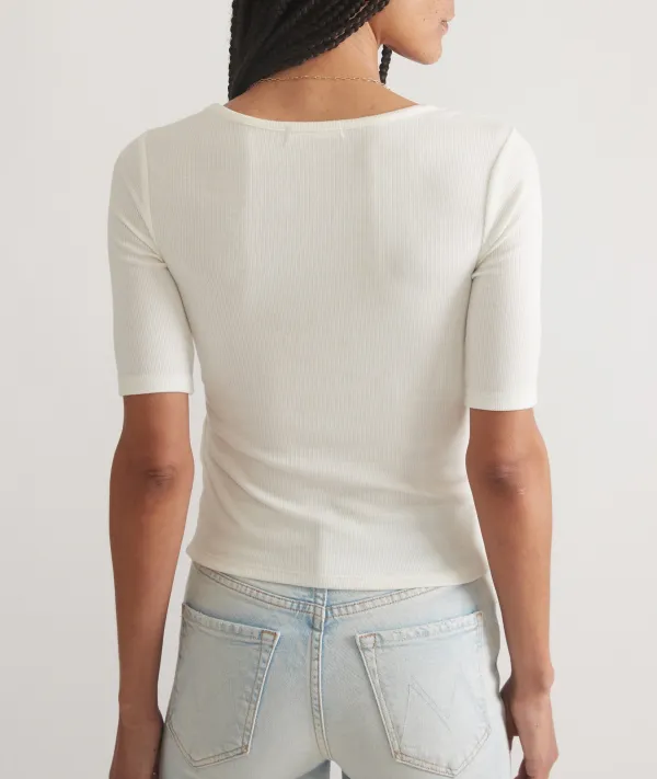 Lexi Rib Square Neck Top