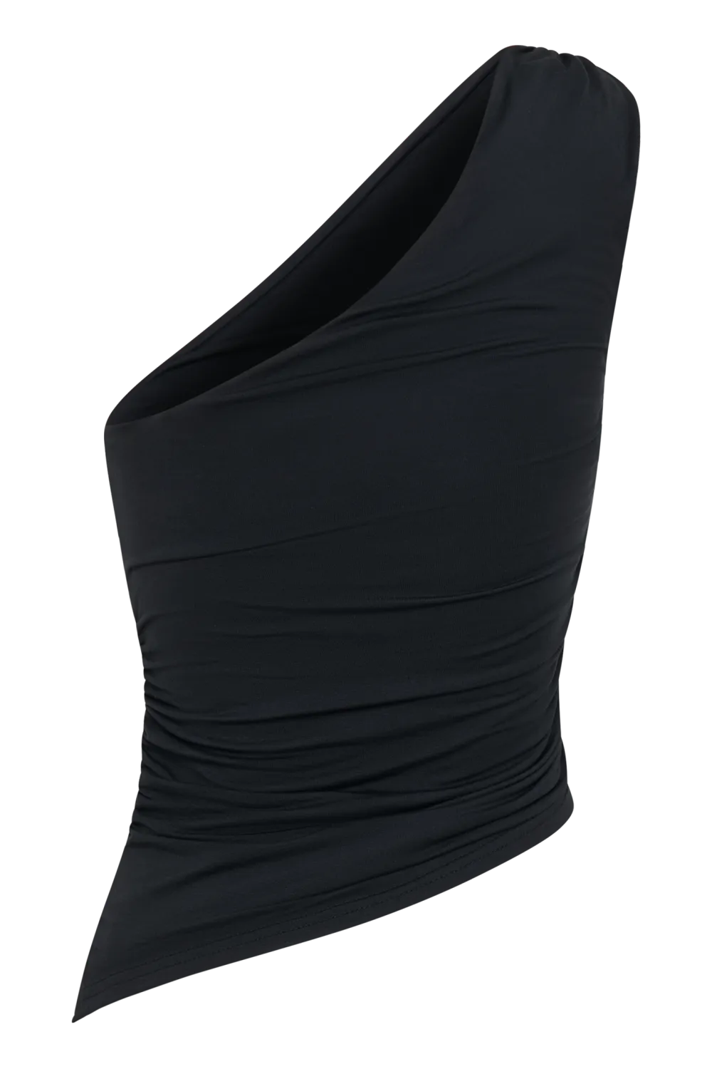 One Shoulder Modal Asymmetric Top