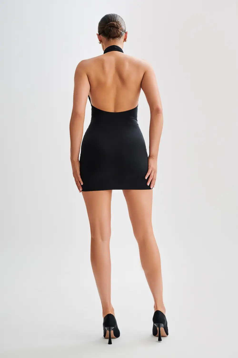 Slinky Halter Mini Dress
