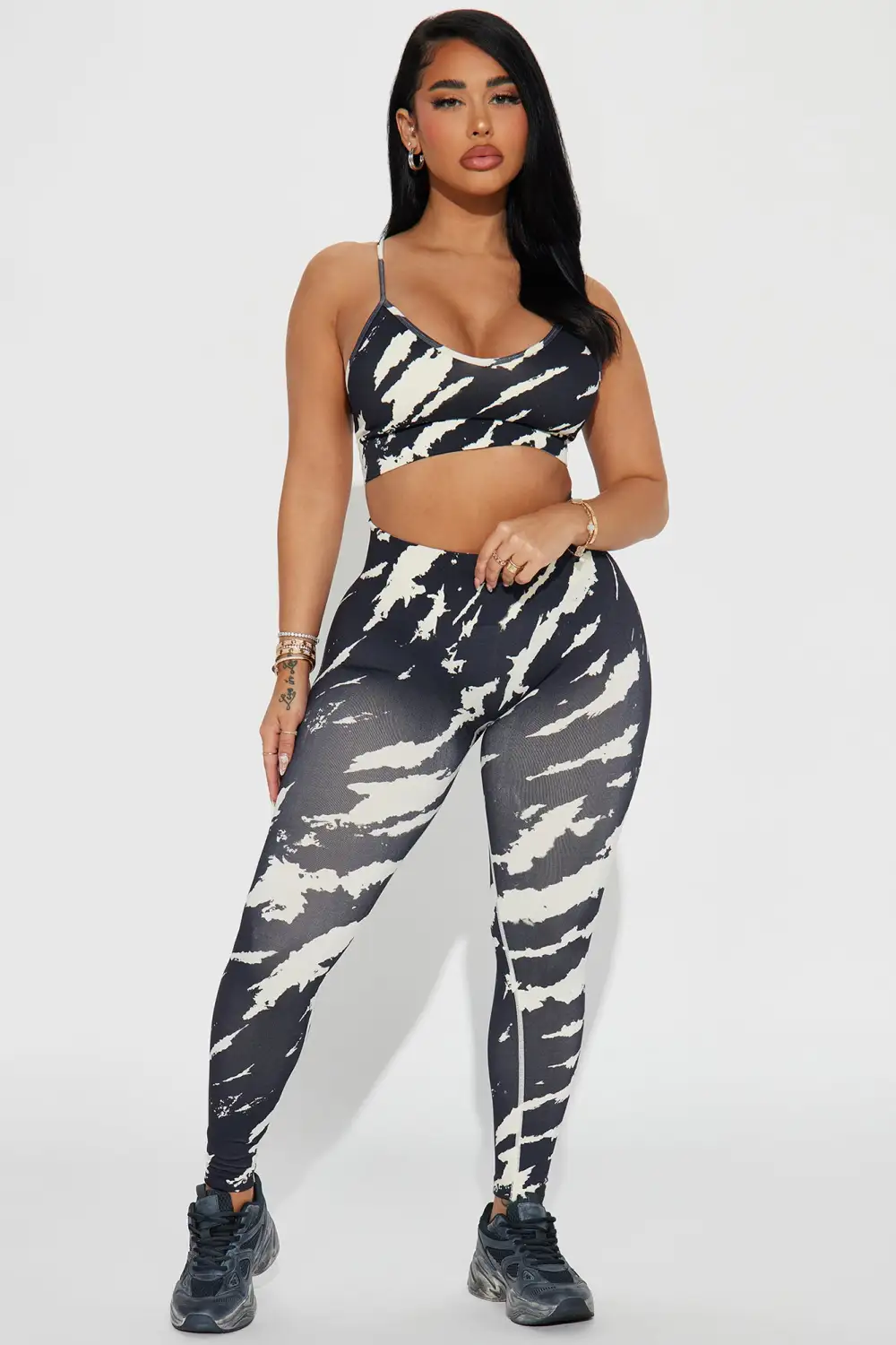 Hot Girl Active Set - Black/combo