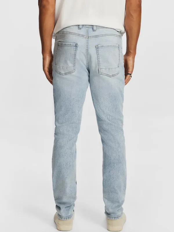 Light Blue Slim Fit Denim Jeans