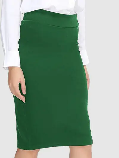 High-Waist Wrap Skirt