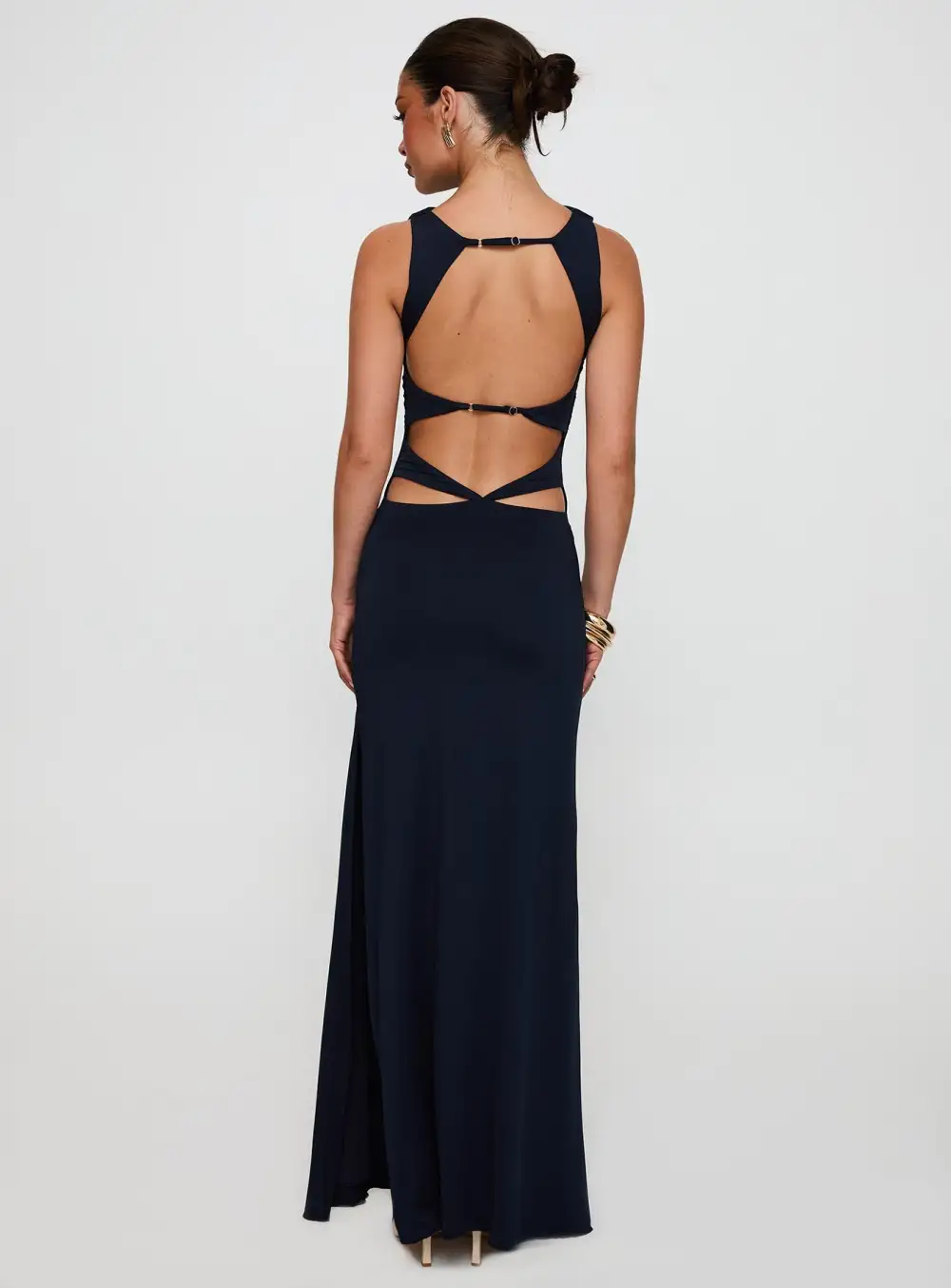 Smooth Finish Ruched Maxi Dress