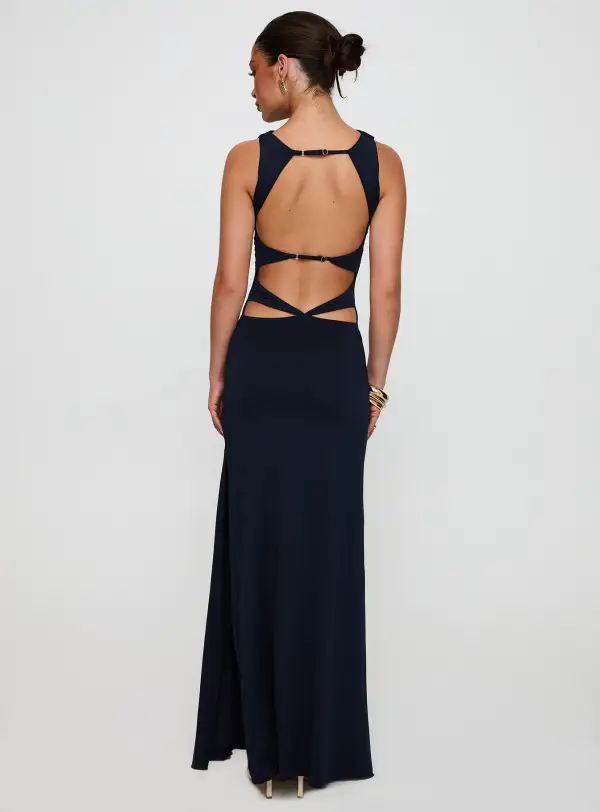 Smooth Finish Ruched Maxi Dress