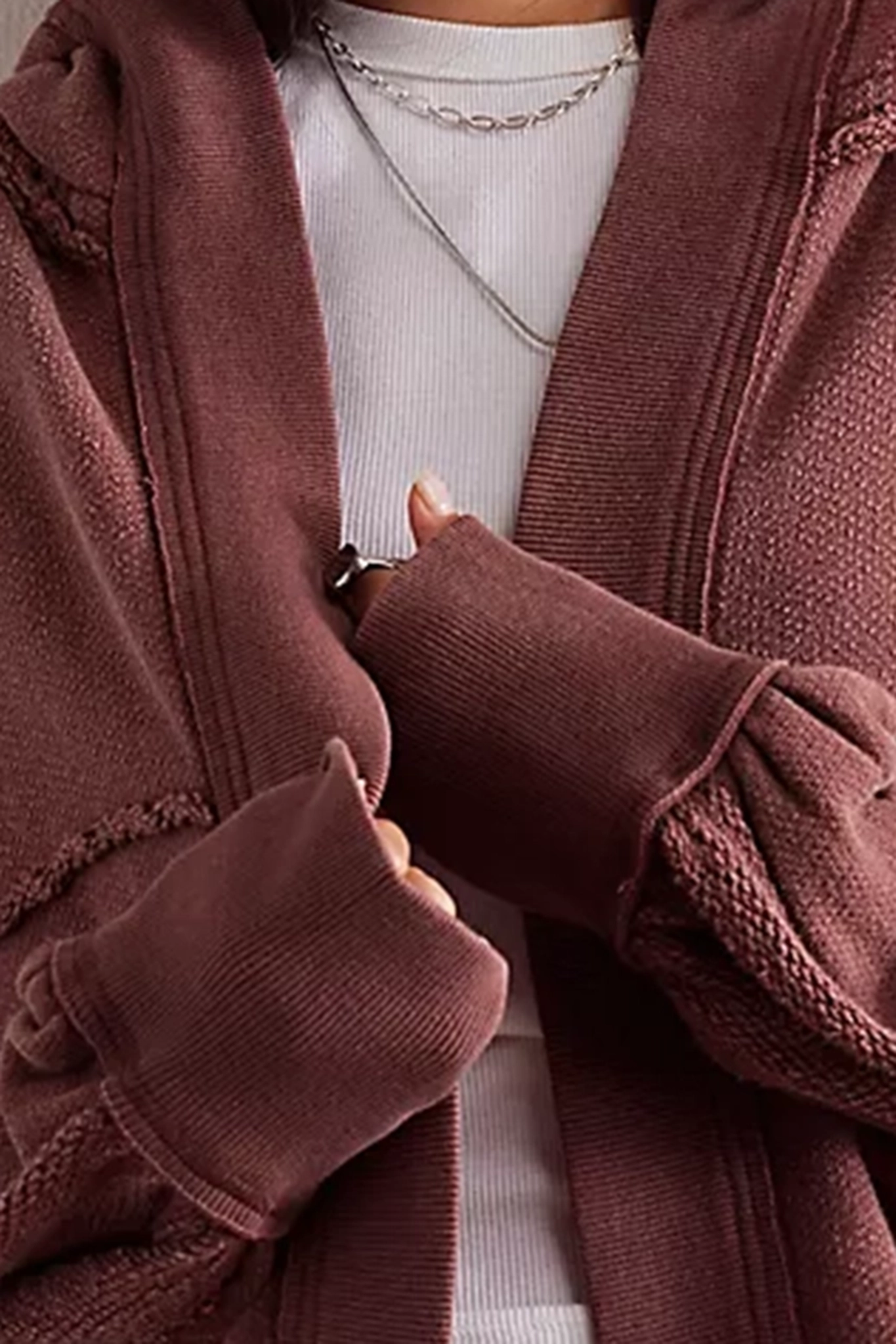 Fleece Lined Oversized Hoodie