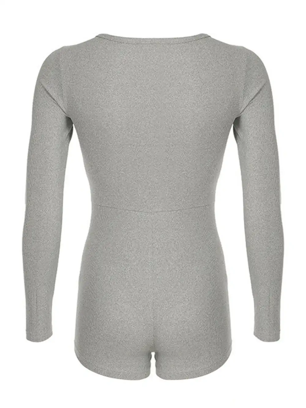 Long Sleeve V Neck Romper