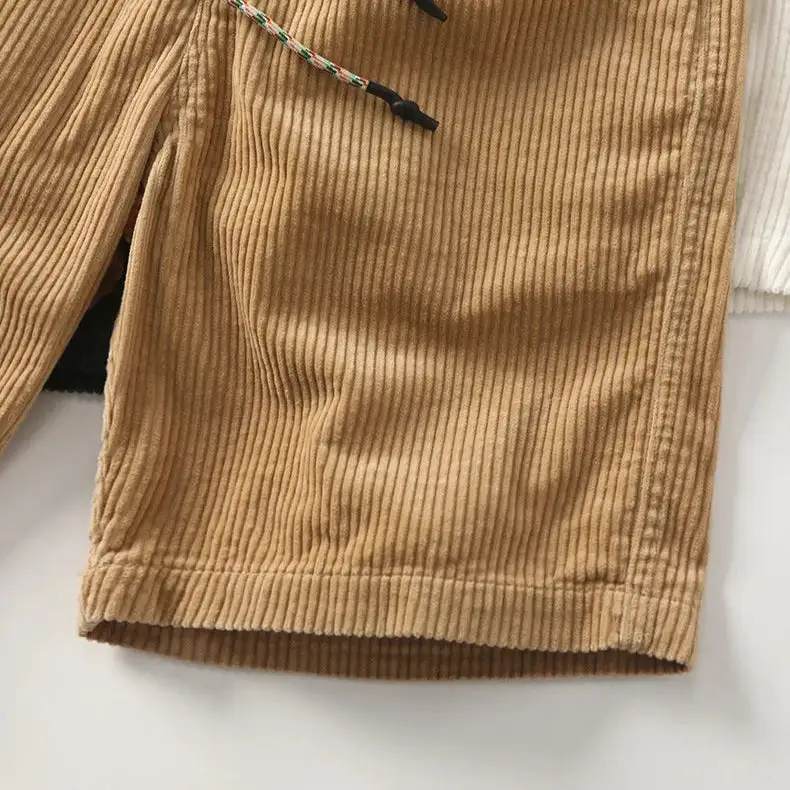 Men's Textured Corduroy Casual Shorts