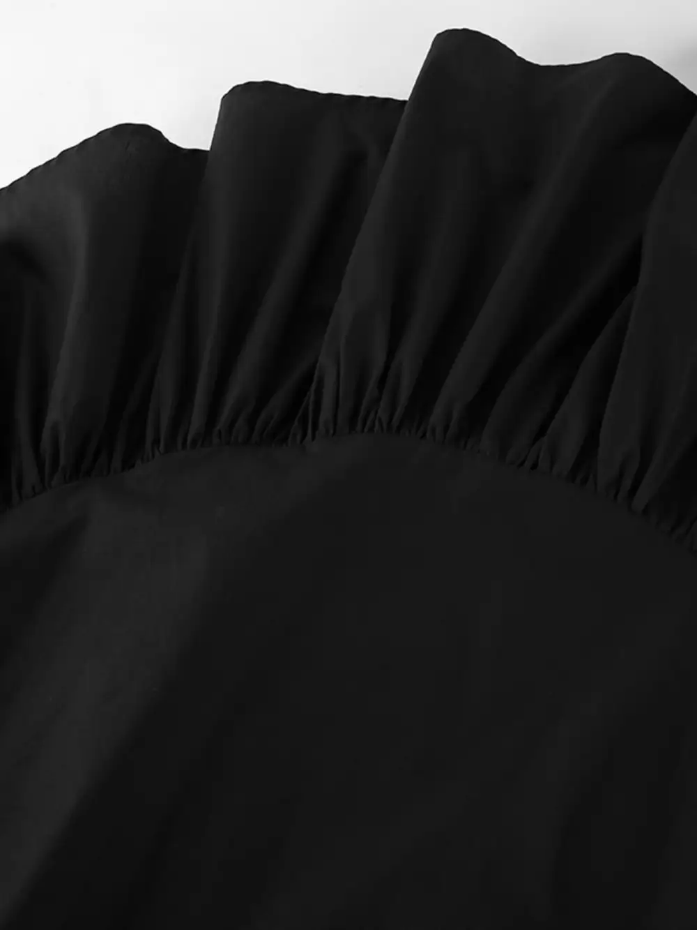 Ruffle Trim Cotton Blend Skirt