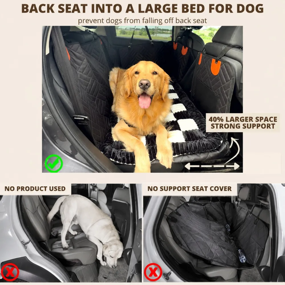 Pet Car Seat Cover with Free Cushion
