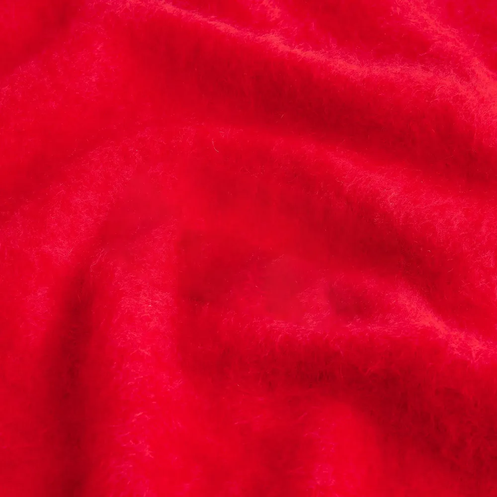 Brushed Cashmere Cropped V-Neck Sweaters