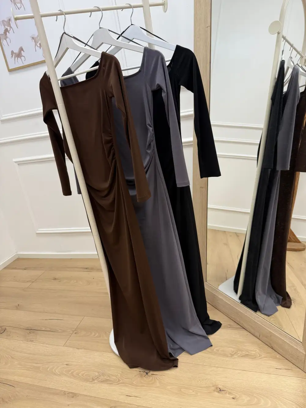 Maxi Ruched Jersey Dress