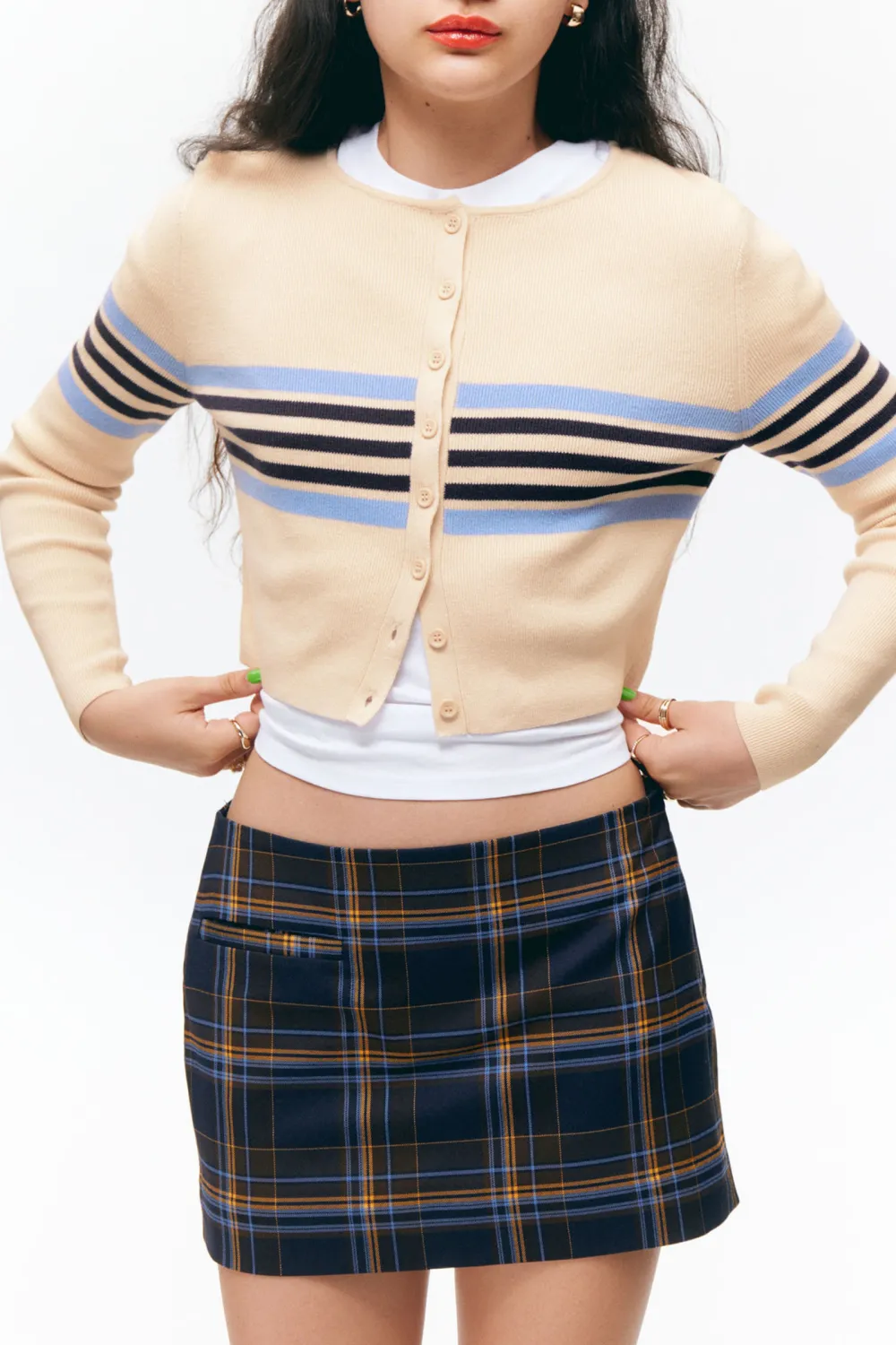Low Rise Mini Skirt