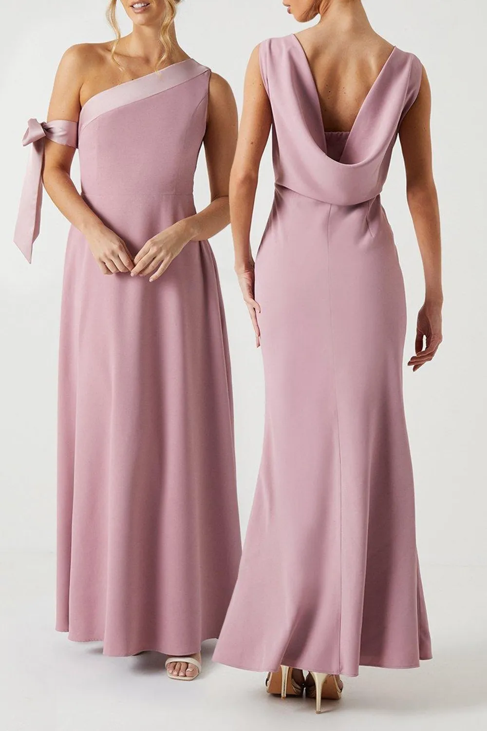 Ladies Sleeveless Solid Color Long Dress