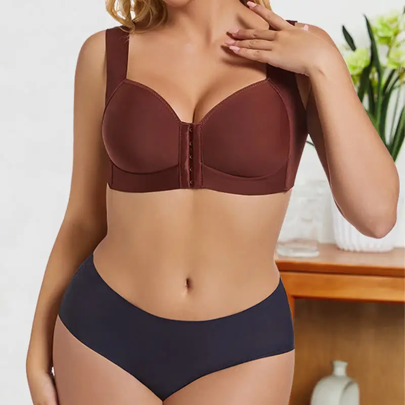 Front Closure Full Coverage Bra Wireless Bra