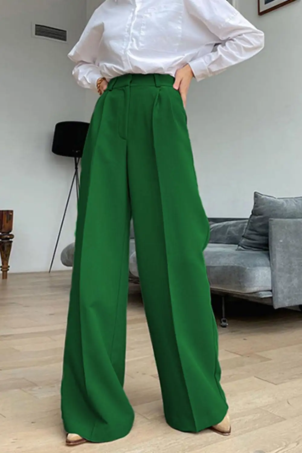 Relaxed Tailored Suit Pants