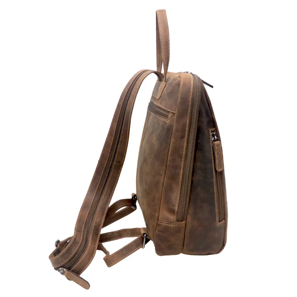 Small Vintage Leather Backpack
