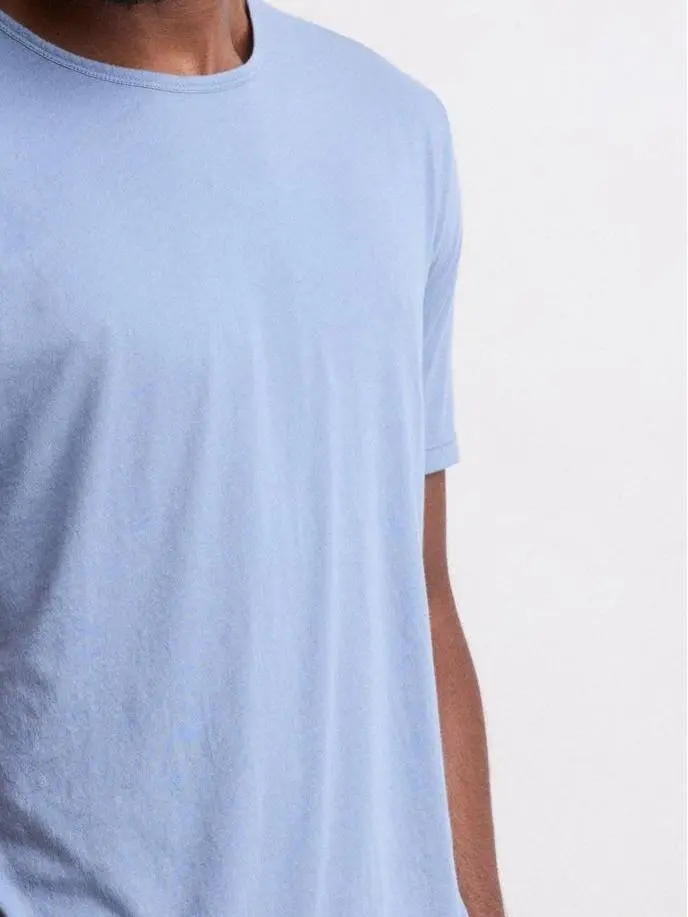 Comfortable Casual Breathable Powder Blue T-Shirt