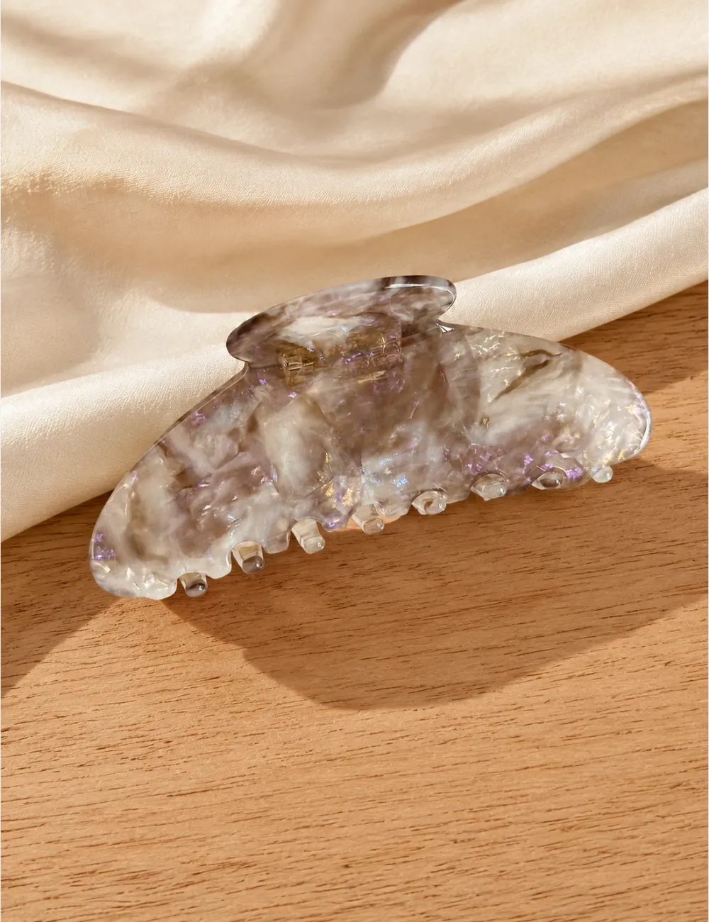 Marble Shell Hair Clip