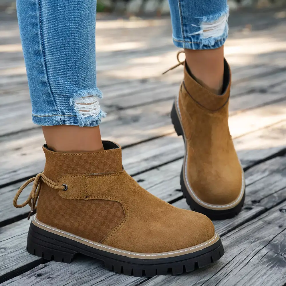 Refined Block Heel Ankle Boots