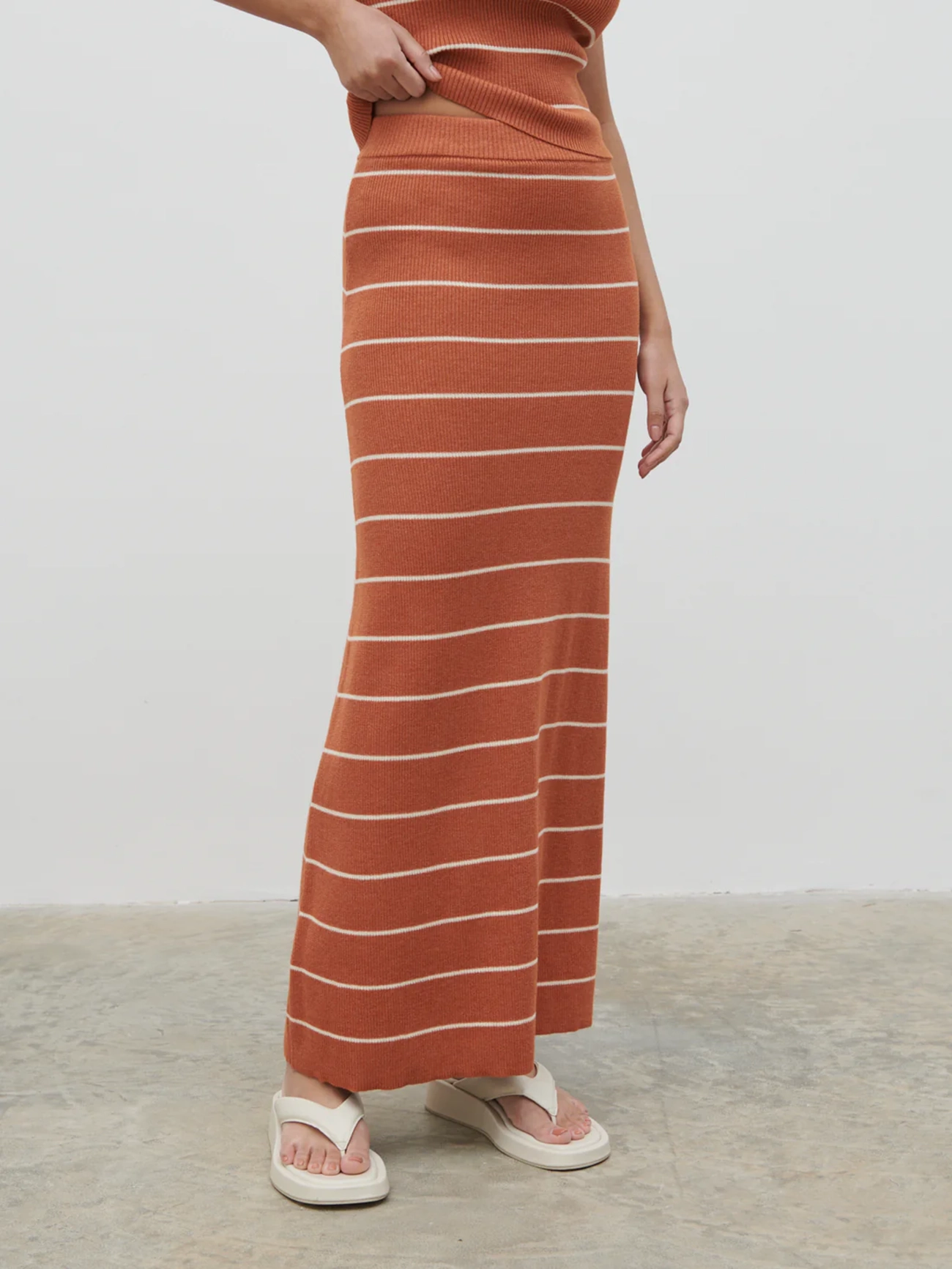 Stripe Knit Skirt