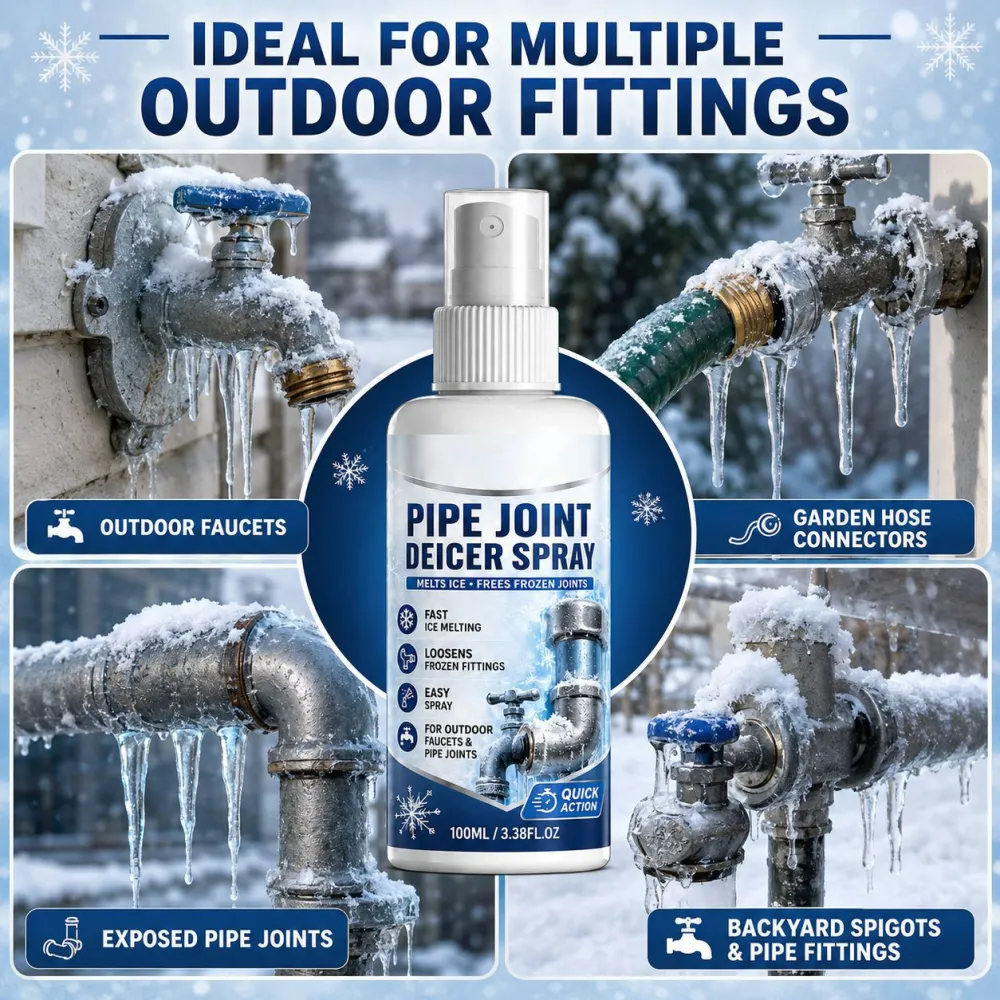 Fast-Acting Ice Melting Agent for Outdoor Faucets