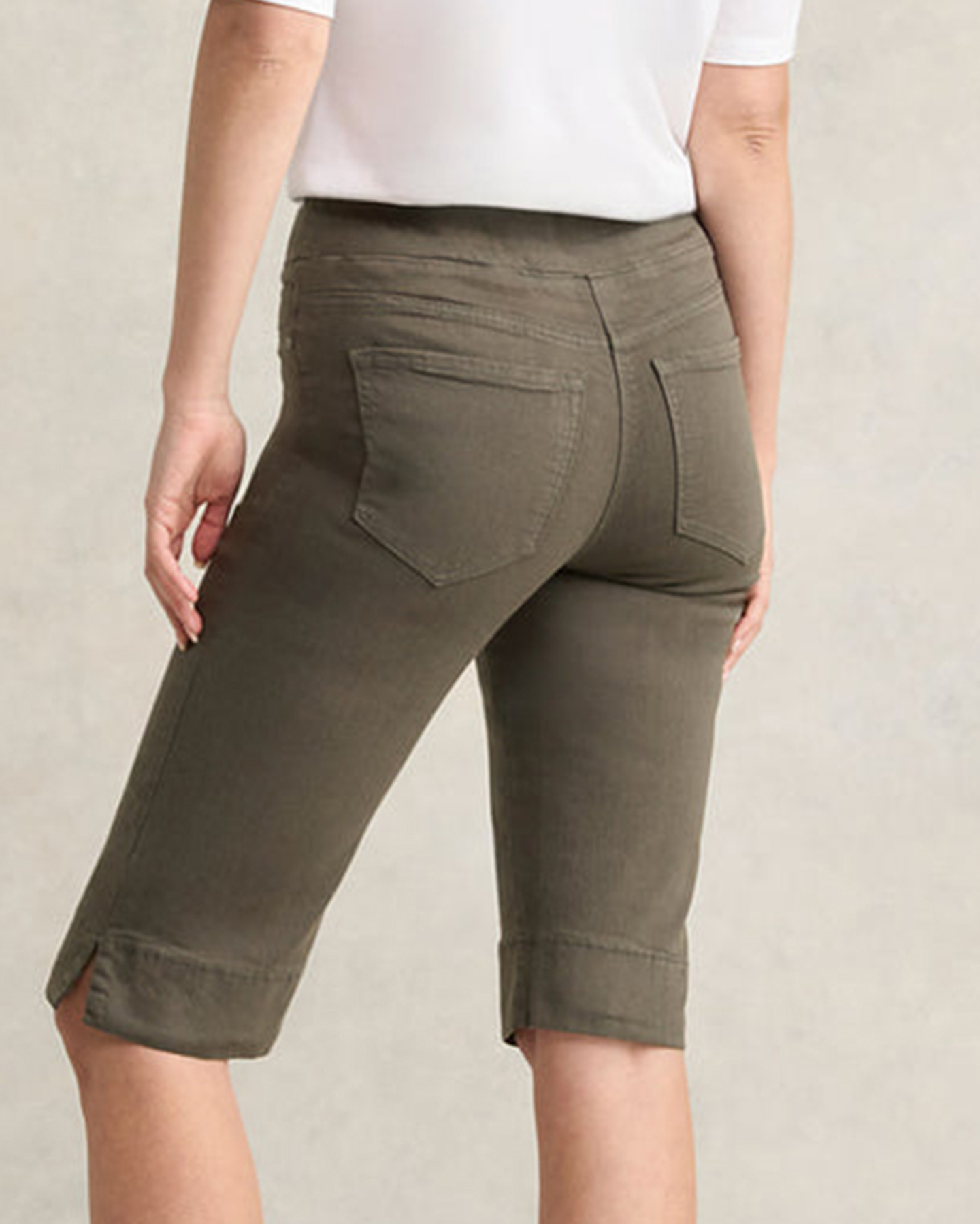 Twill Knee Length Shorts