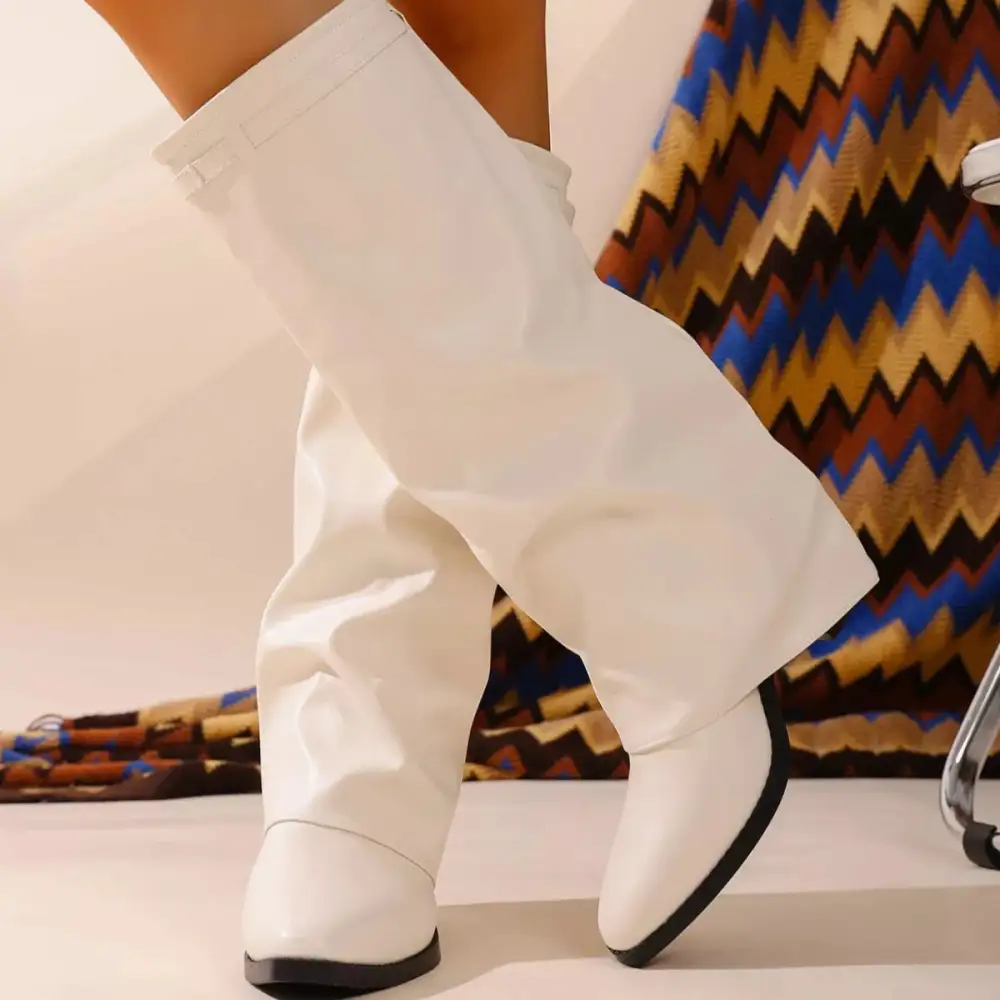 Essential Pointed Toe Block Heel Boots