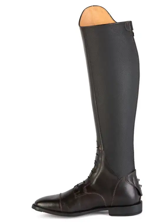Versatile Zip Leather Riding Boots