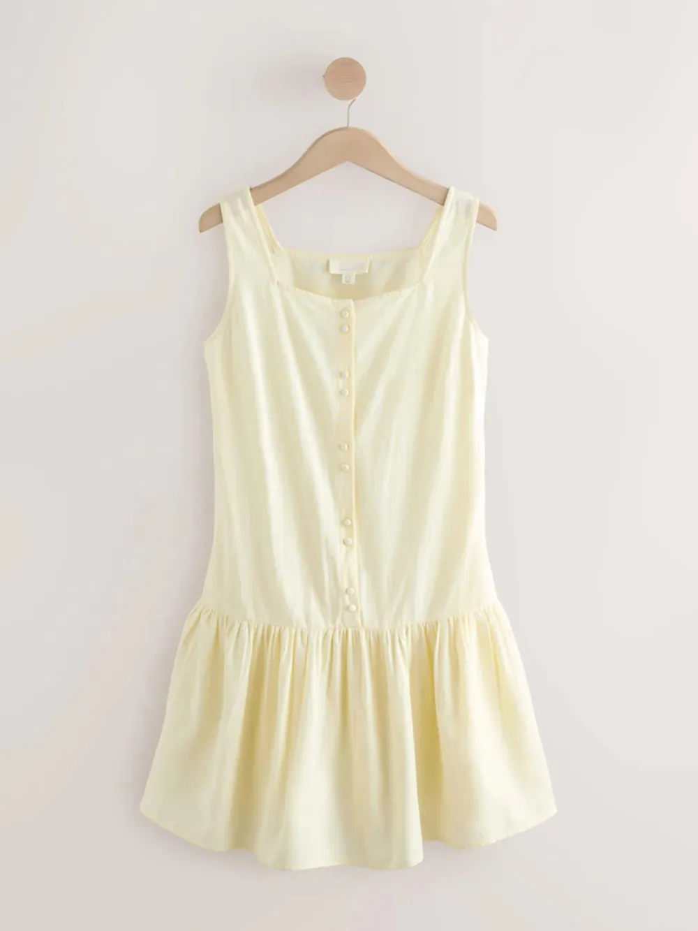 Basic Minimalist Bohemian Style Solid Color Dress