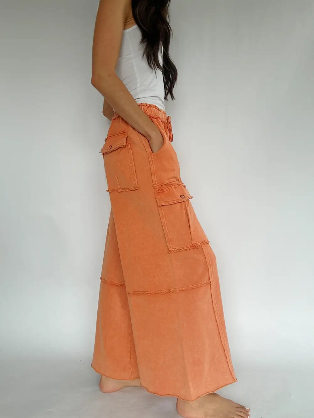 Relaxed Straight Leg Utility Pants