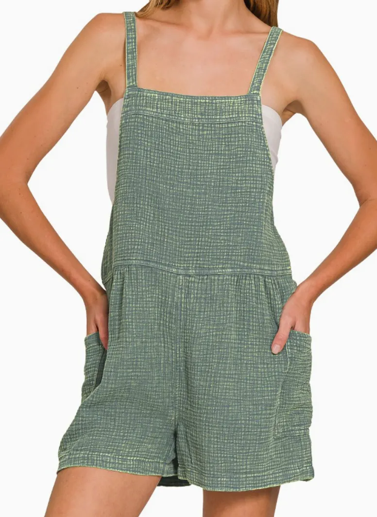 Gauze Tie Back Romper