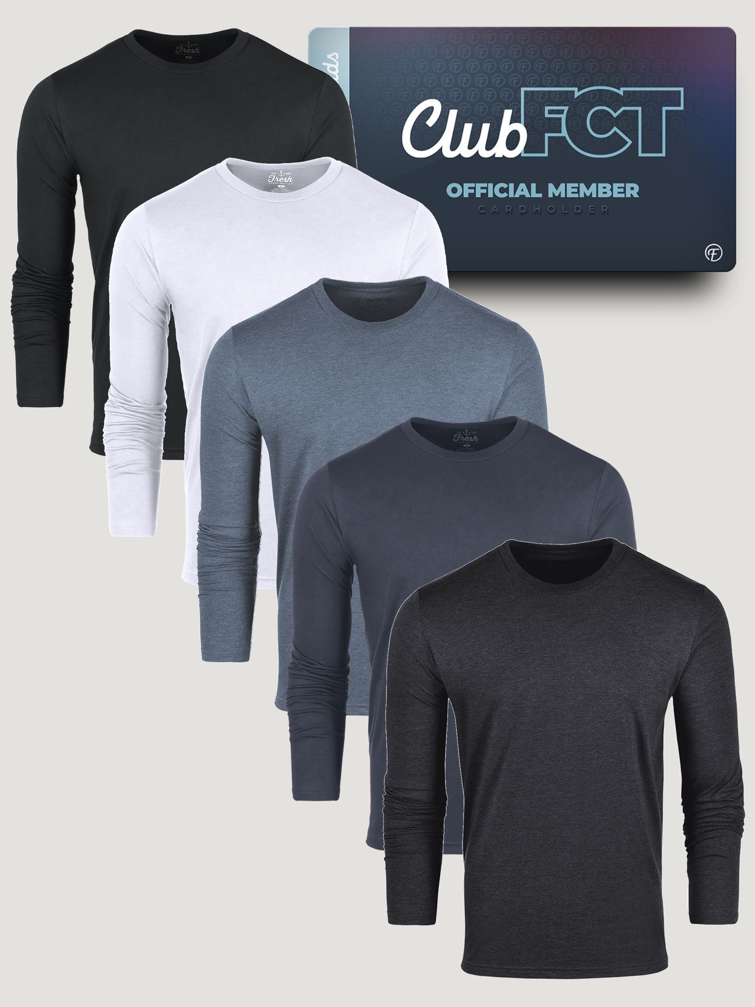 Best Sellers Long Sleeve Crew Member 5-Pack