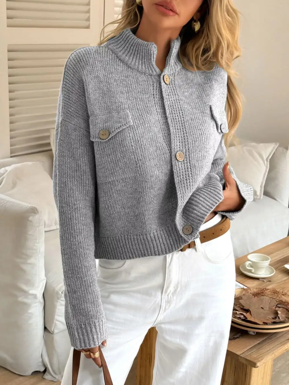 Everyday Button Down Knit Cardigan