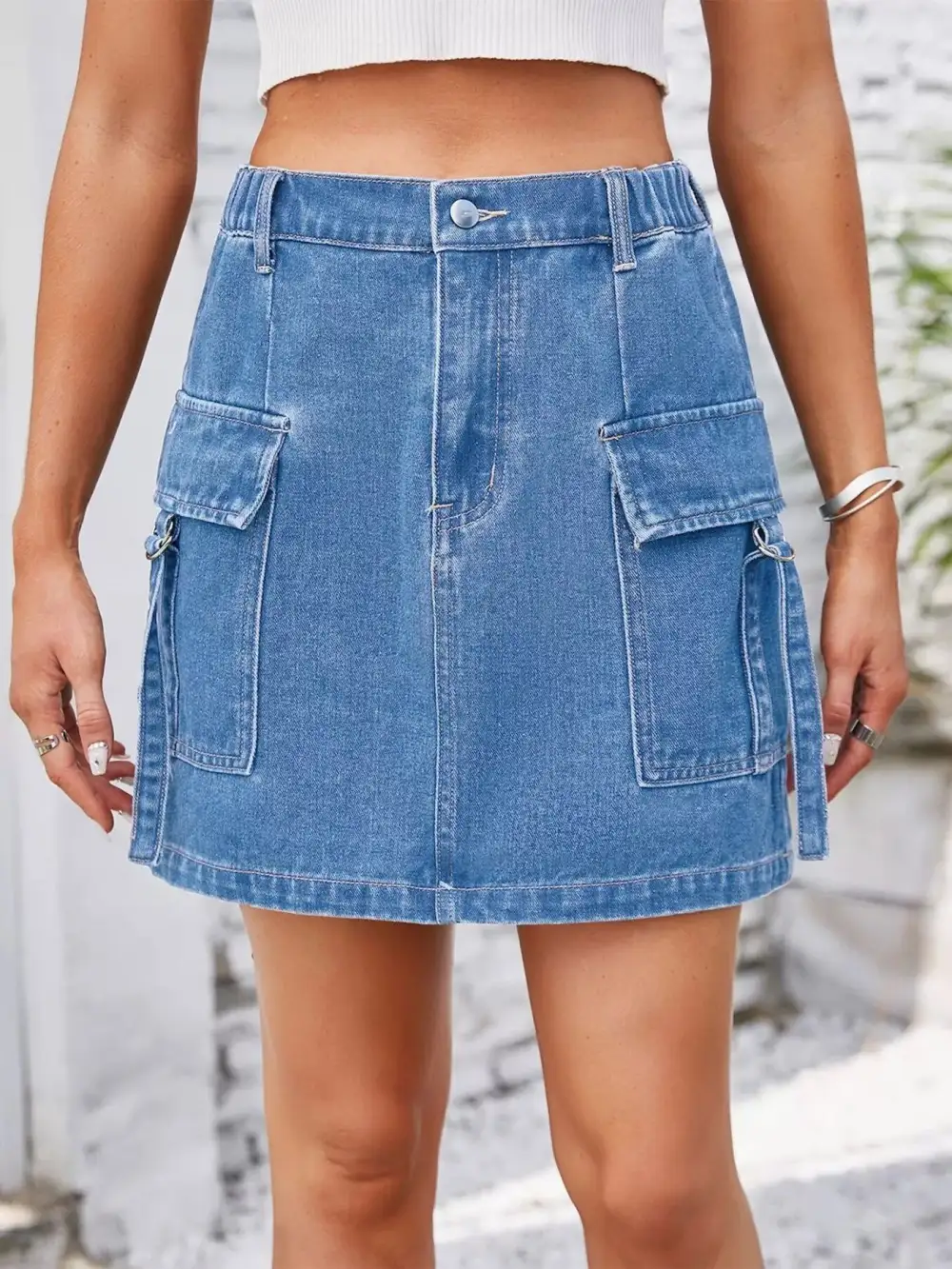Denim Casual Skirt