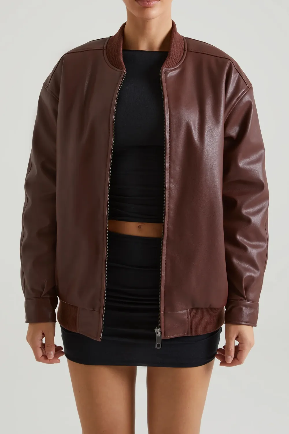 Fashionable Layered Loose Maple Leaf Jacket