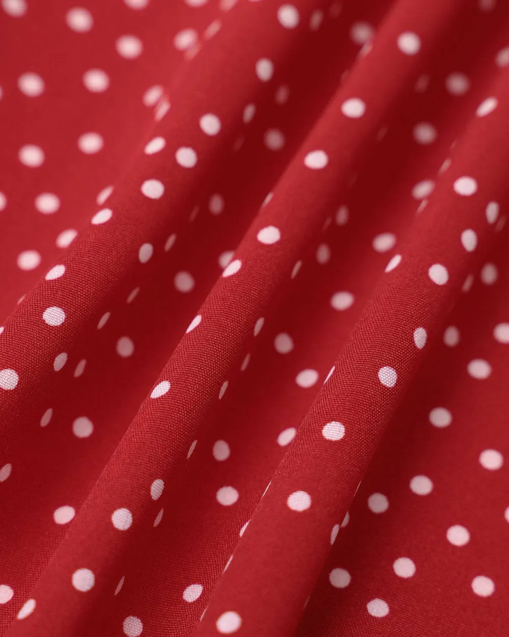 Ruffled Red Polka Dot Dress