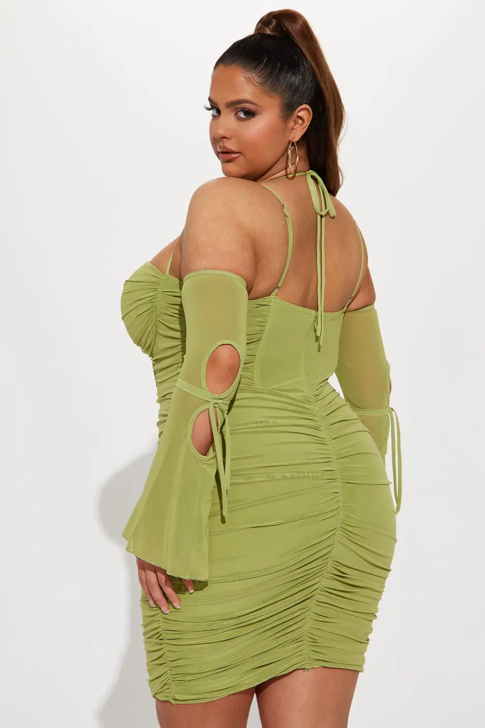 Demie Mini Dress - Chartreuse