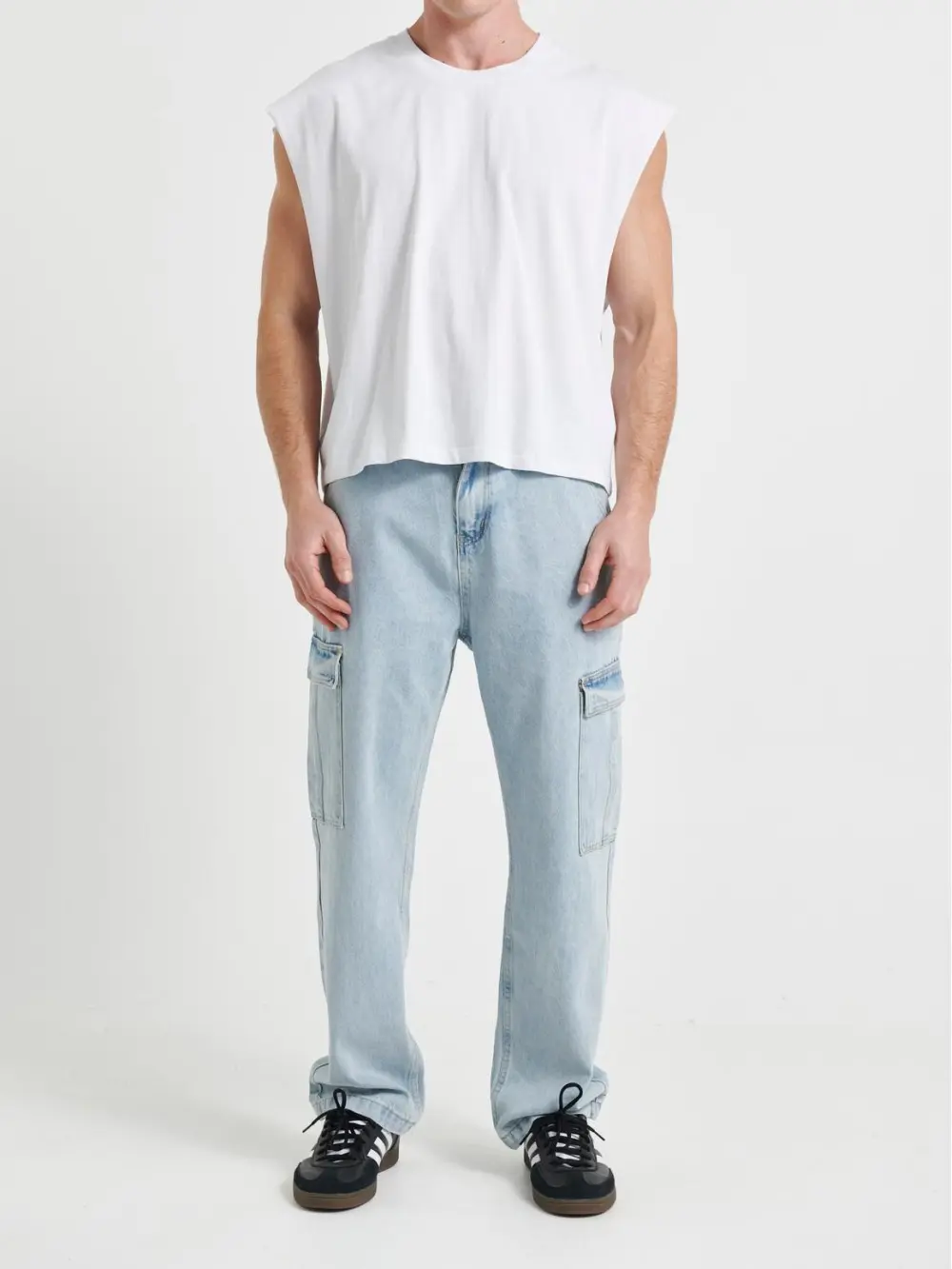 Simple And Soft Versatile White Vest