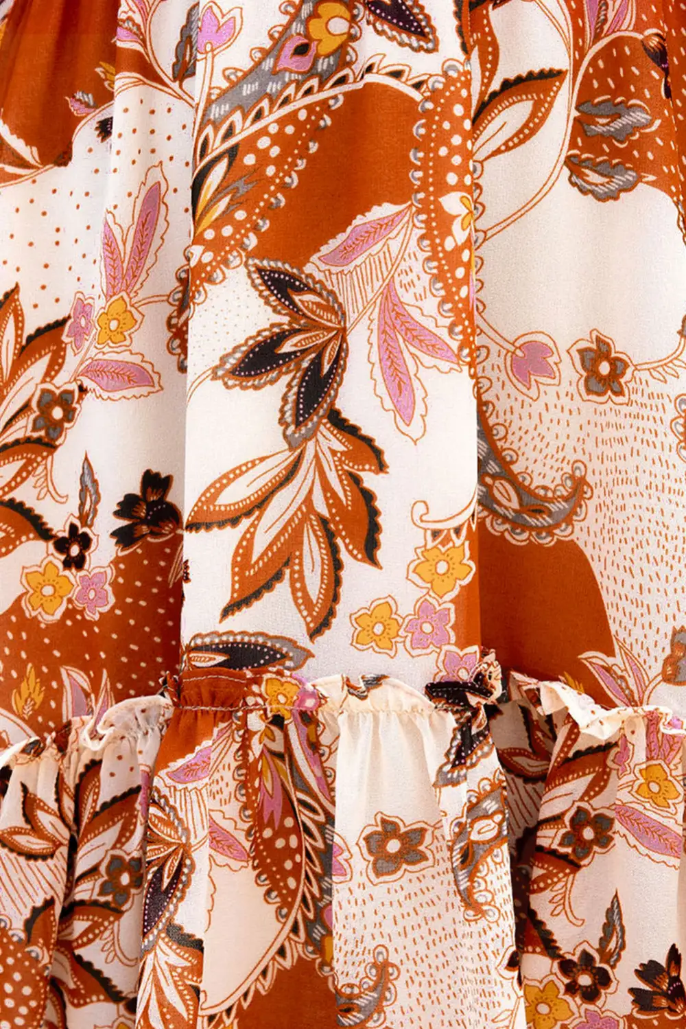 Tailored Mini Floral Ruffle Dress