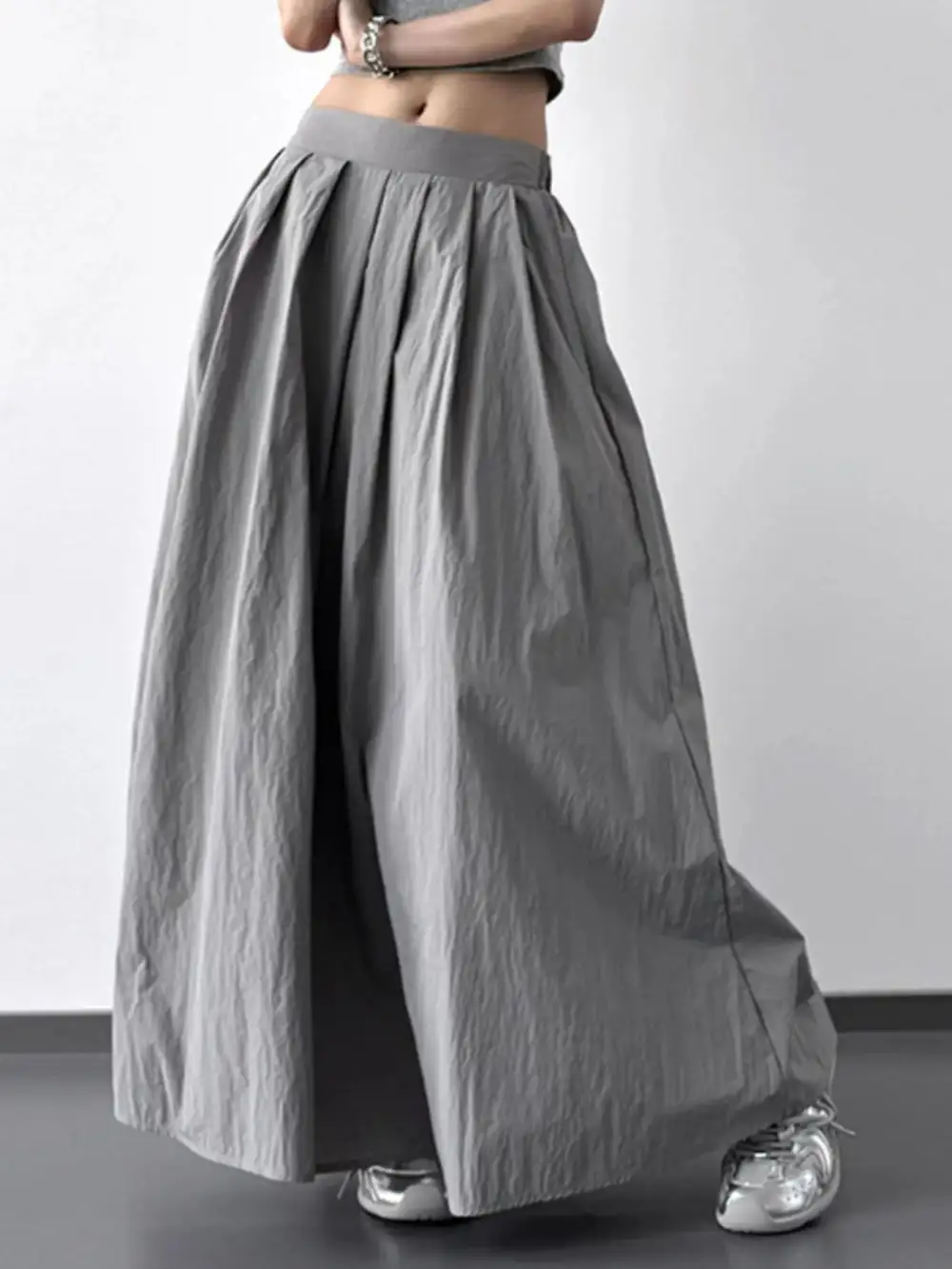 Tidy Pleated Ruched Skirt