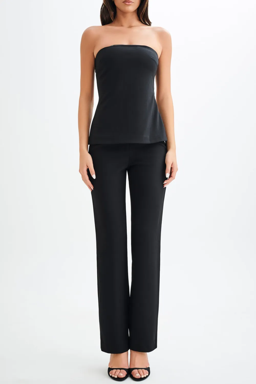 Strapless Cut Out Top