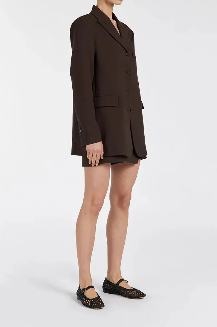 BITTER CHOC BOYFRIEND BLAZER
