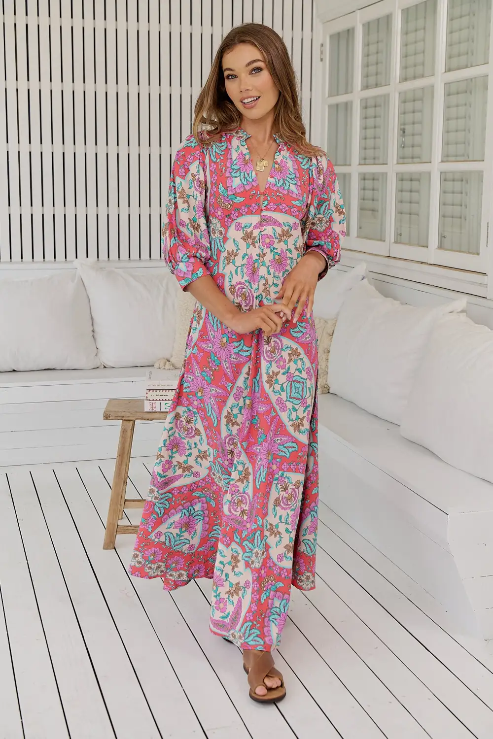 Zoie Maxi Dress - Daiquiri