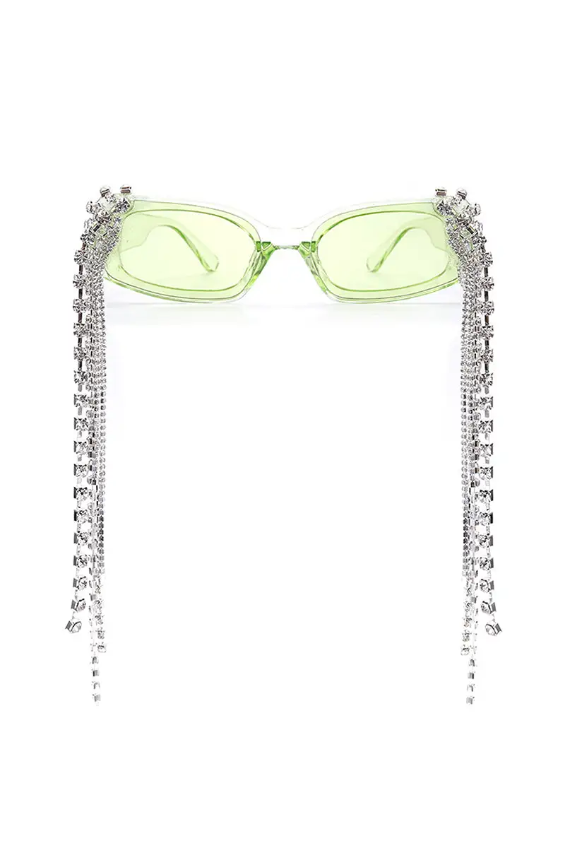 Polished Rectangle Frame Sunglasses