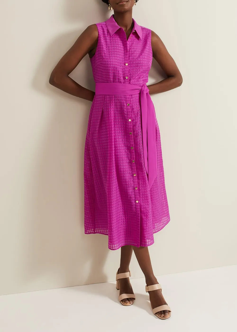 Solid Color Versatile Modern Textured Dress