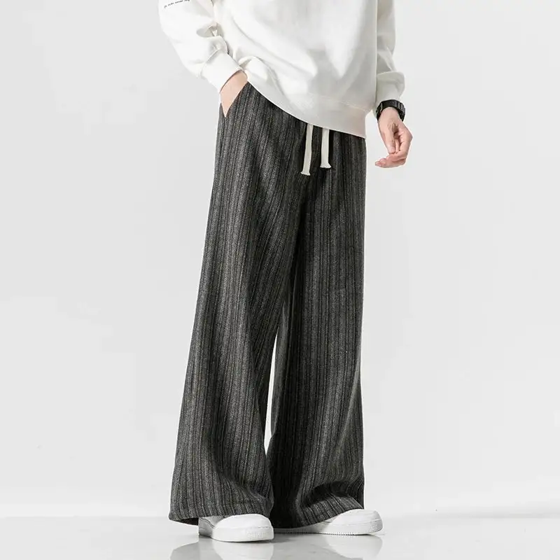 Men's Striped Relaxed Trousers