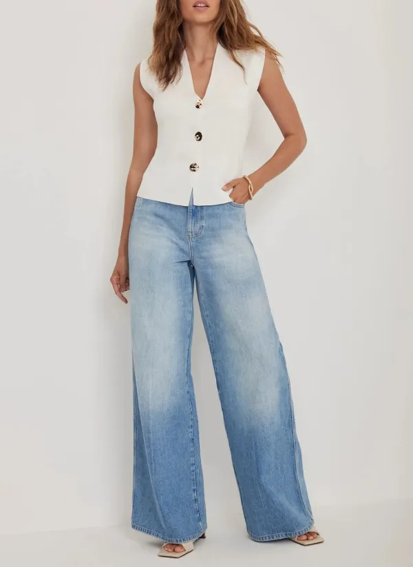 Casual Style V-neckline Knit Waistcoat